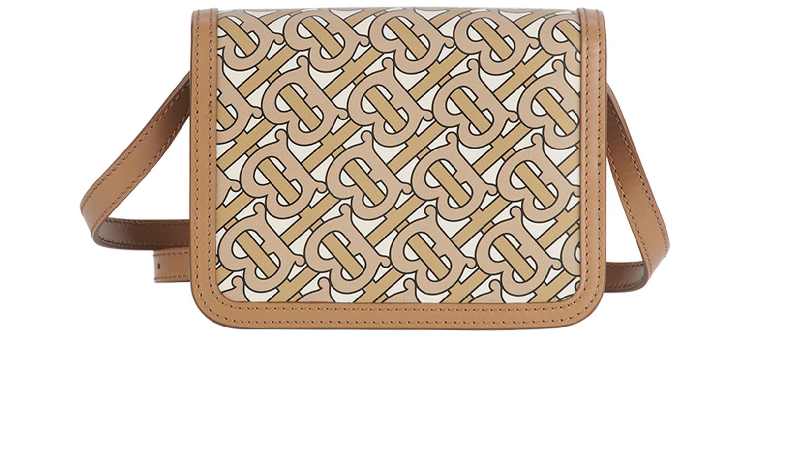 BURBERRY Small Monogram Print Tote Bag